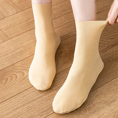 Chaussettes en soie glacée grande taille (8 paires)