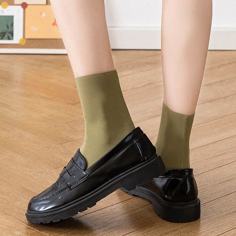 Chaussettes en soie glacée grande taille (8 paires)