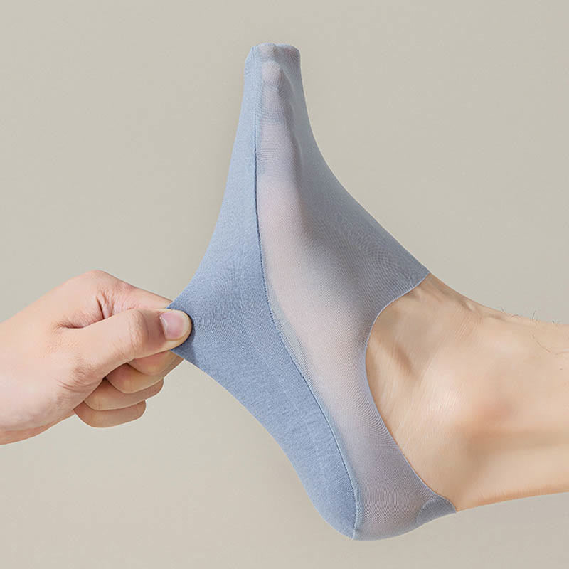 Chaussettes invisibles en soie glacée (7 paires) - image 4