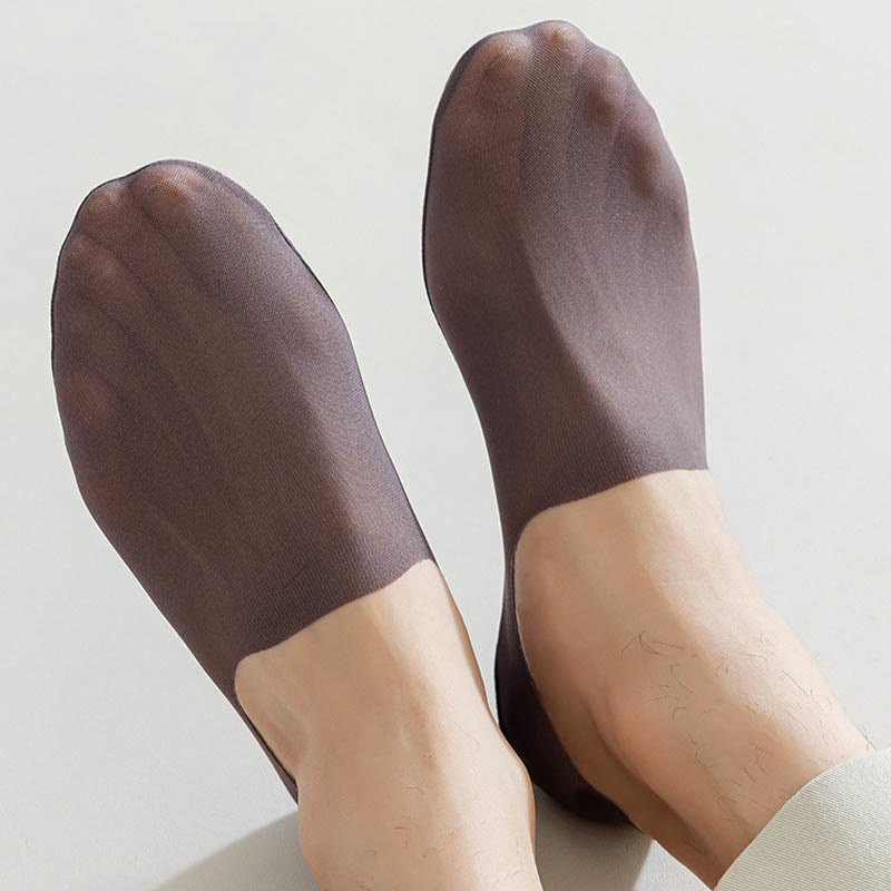 Chaussettes invisibles en soie glacée (7 paires) - image 5