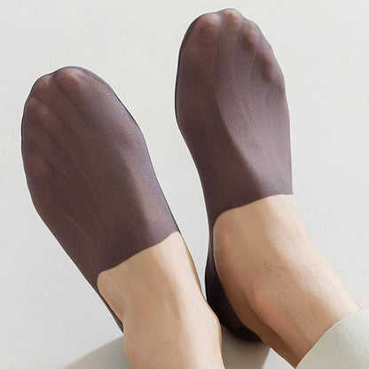 Chaussettes invisibles en soie glacée (7 paires) - image 5