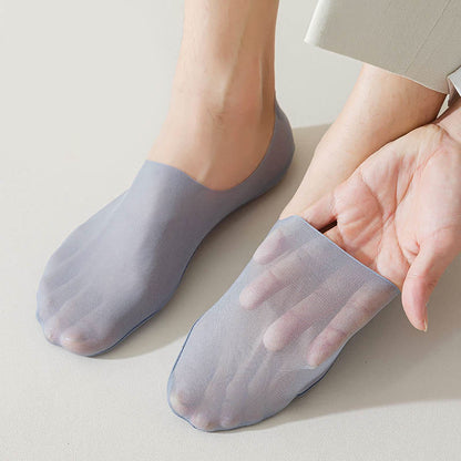 Chaussettes invisibles en soie glacée (7 paires) - image 6