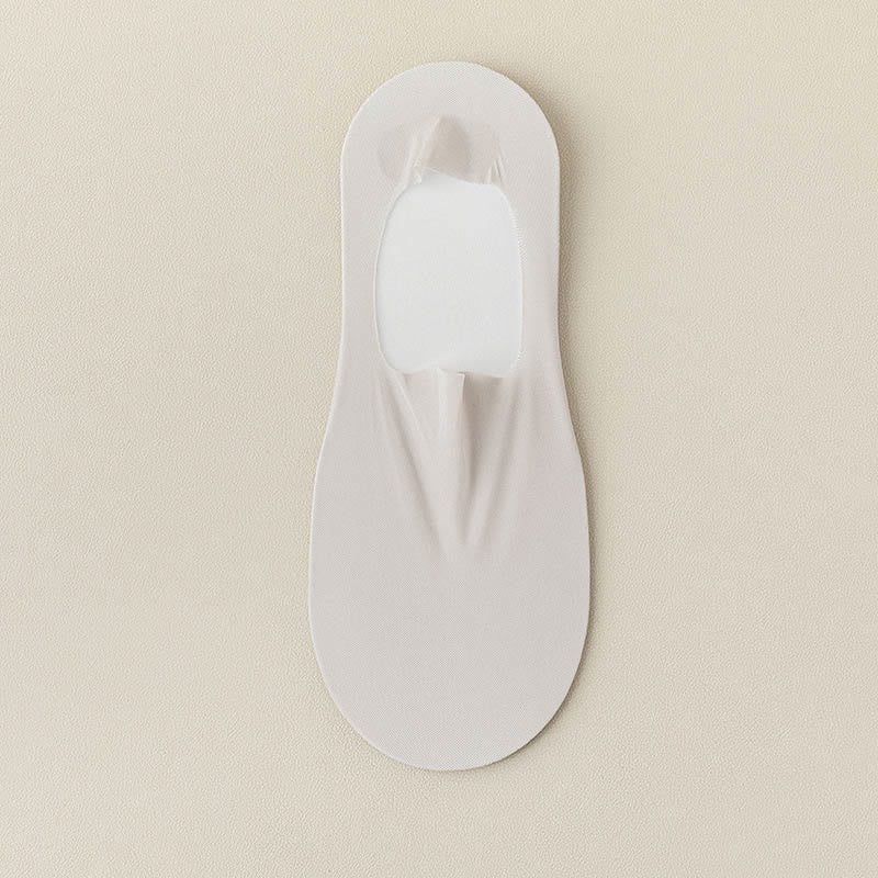 Chaussettes invisibles en soie glacée grande taille (7 paires)