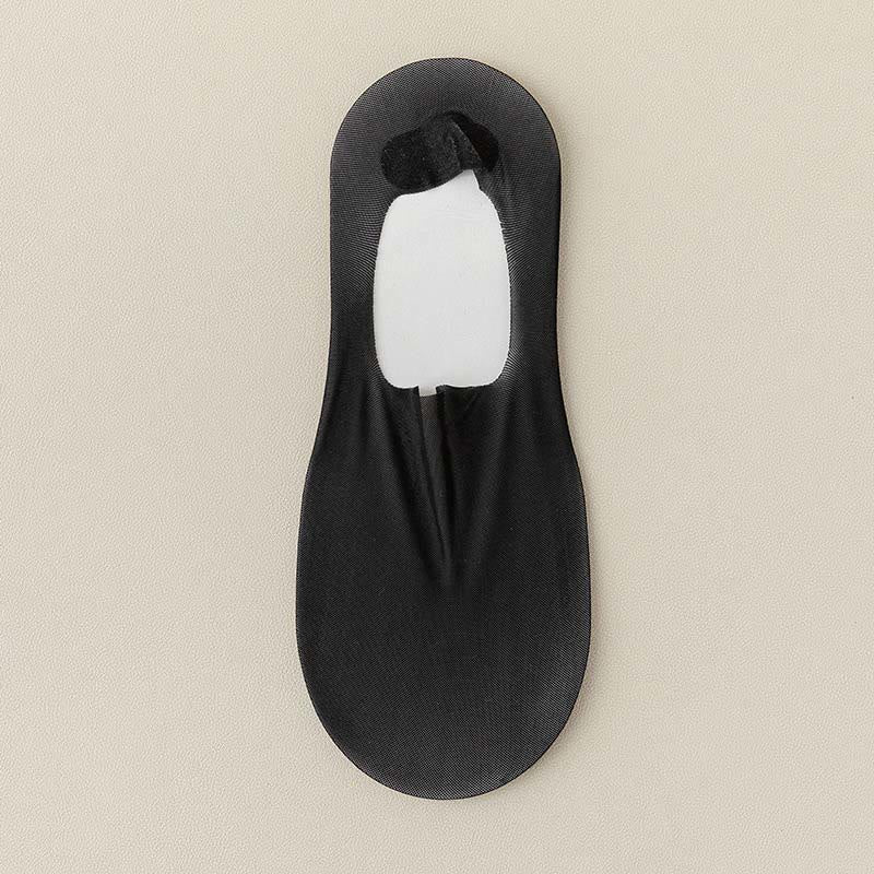 Chaussettes invisibles en soie glacée (7 paires) - Noir - EU39-46 (US6-12) - image 14