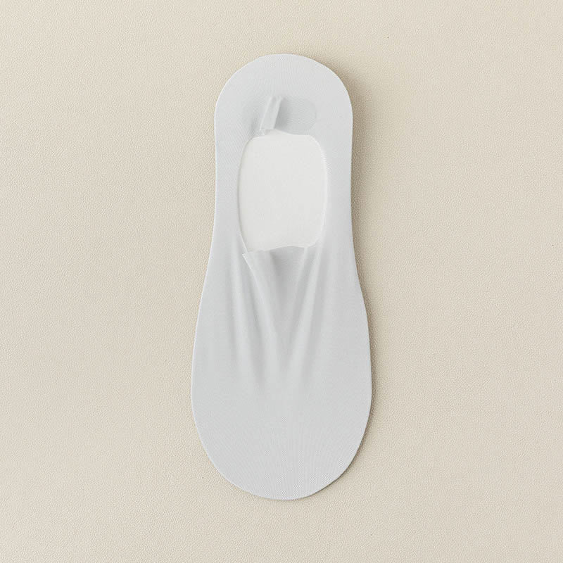 Chaussettes invisibles en soie glacée grande taille (7 paires)