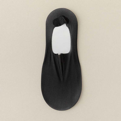 Chaussettes invisibles en soie glacée (7 paires) - Noir - EU39-46 (US6-12) - image 14