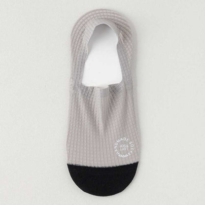 Chaussettes invisibles en soie glacée gaufrée grande taille (6 paires)