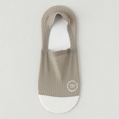 Chaussettes invisibles en soie glacée gaufrée (6 paires) - Vert clair - EU38-44 (US5-10) - image 10