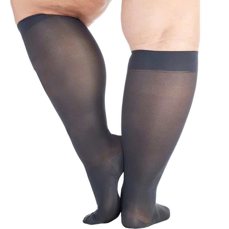 Chaussettes de compression transparentes grande taille