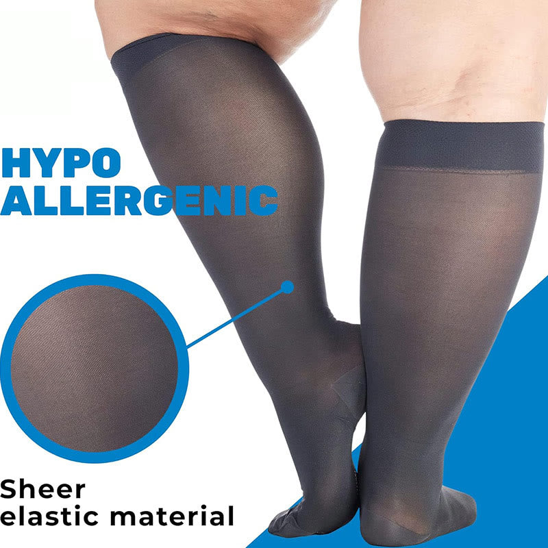 Chaussettes de compression transparentes grande taille - image 4