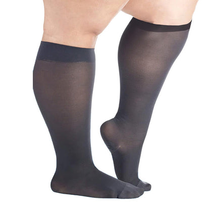 Chaussettes de compression transparentes grande taille