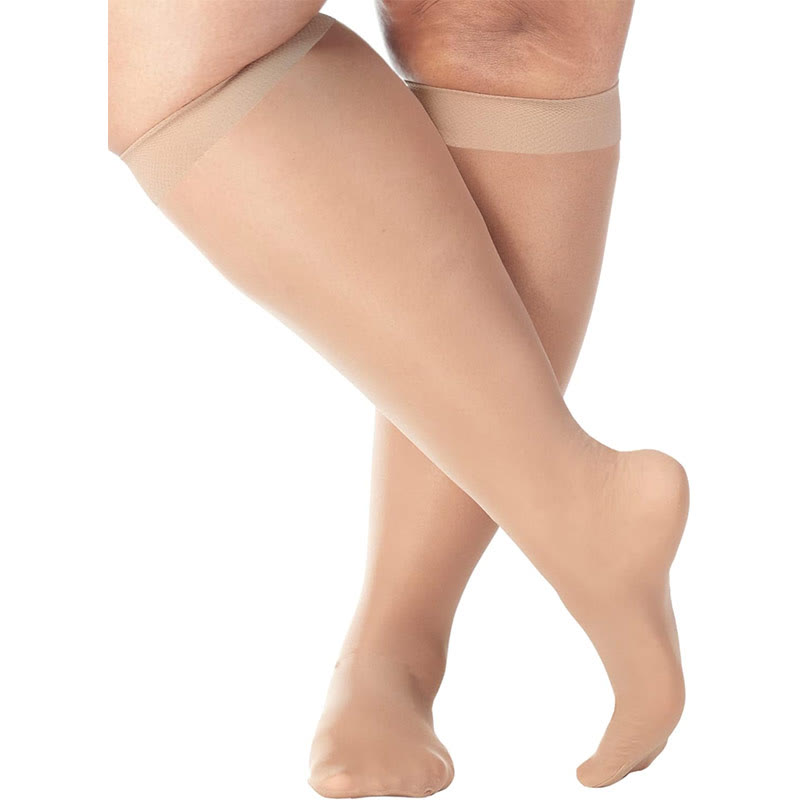 Chaussettes de compression transparentes grande taille