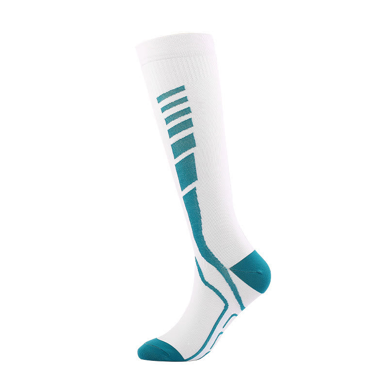 Chaussettes de compression de nouveau style (4 paires) - Vert foncé - S/M - image 2
