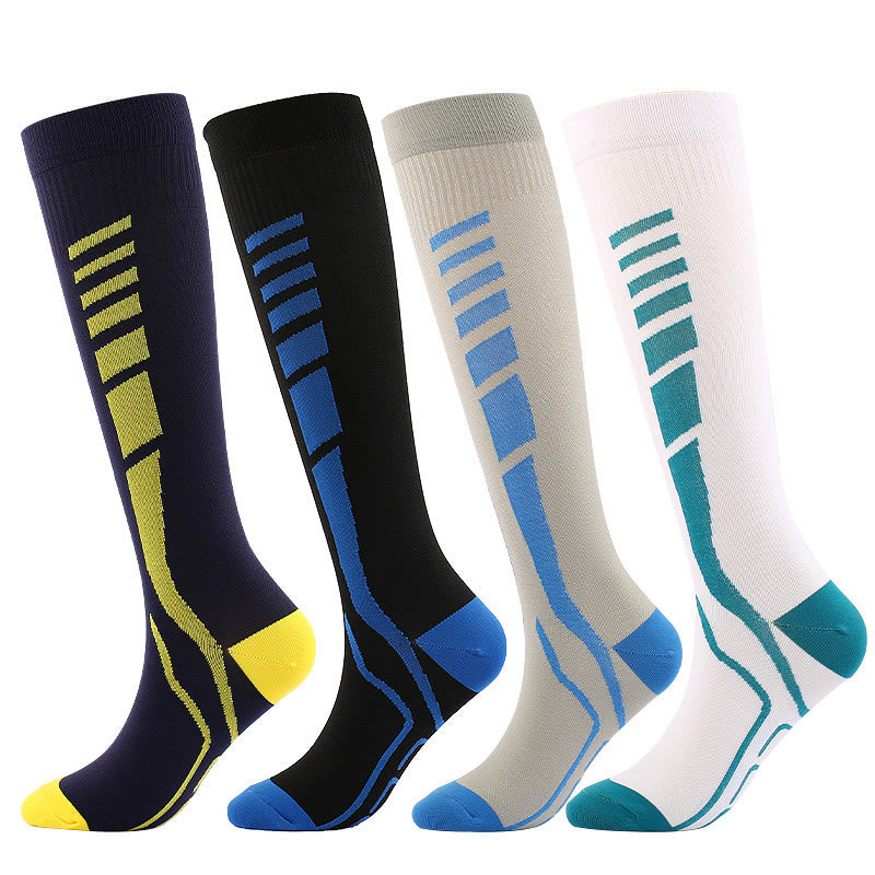 Chaussettes de compression de nouveau style (4 paires) - Multicolore - S/M - image 0