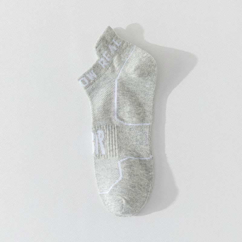 Chaussettes de compression pour le sport d'été grande taille (5 paires) - Gris clair - EU44-50 (US10-15) - image 6