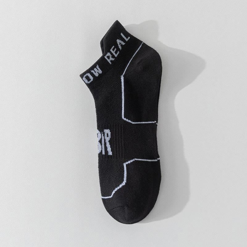 Chaussettes de compression pour le sport d'été grande taille (5 paires) - Noir - EU44-50 (US10-15) - image 5