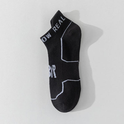 Chaussettes de compression pour le sport d'été grande taille (5 paires) - Noir - EU44-50 (US10-15) - image 5