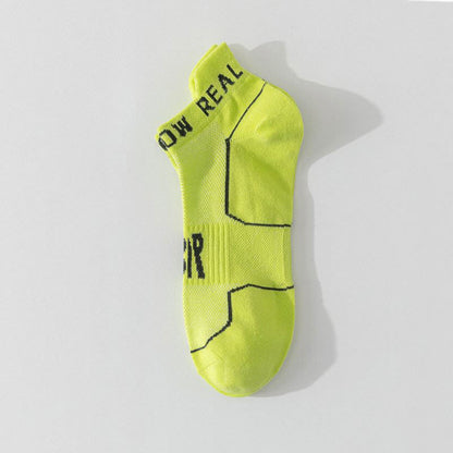 Chaussettes de compression pour le sport d'été grande taille (5 paires) - Vert clair - EU44-50 (US10-15) - image 4