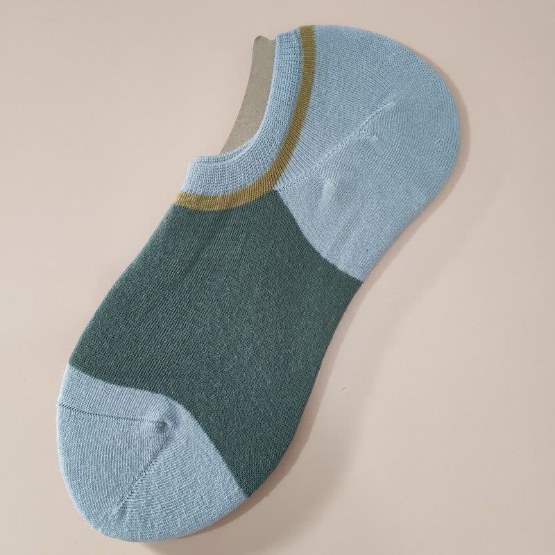 Chaussettes invisibles assorties (7 paires) - Vert - EU39-45 (US6-11) - image 4