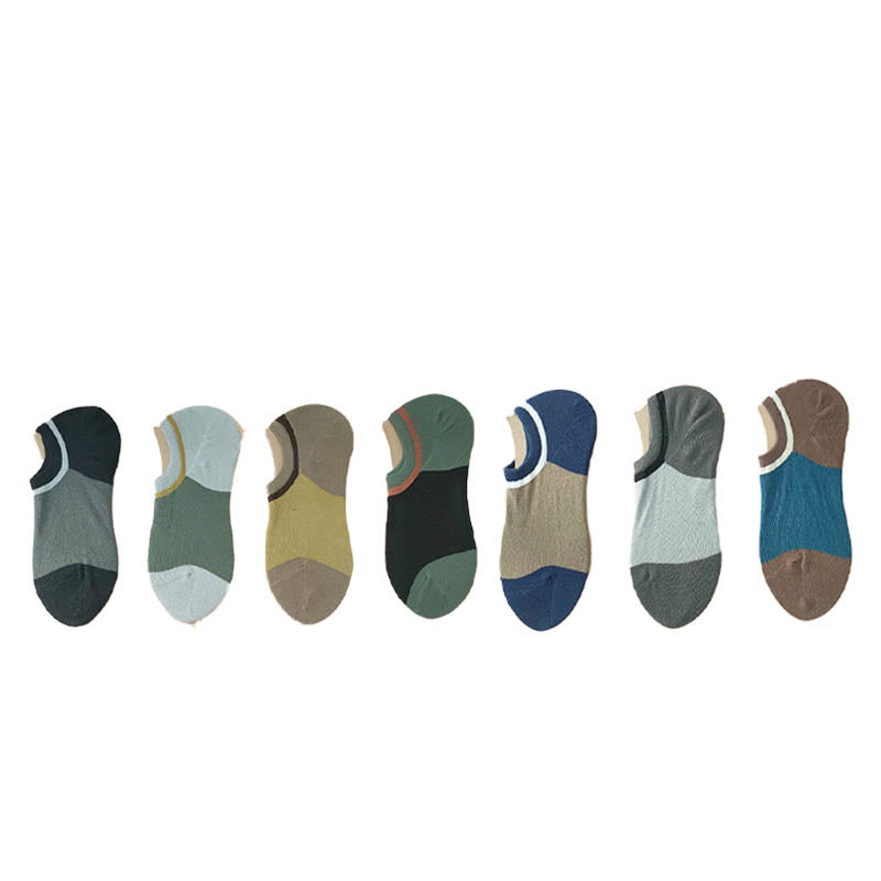 Chaussettes invisibles assorties de grande taille (7 paires)