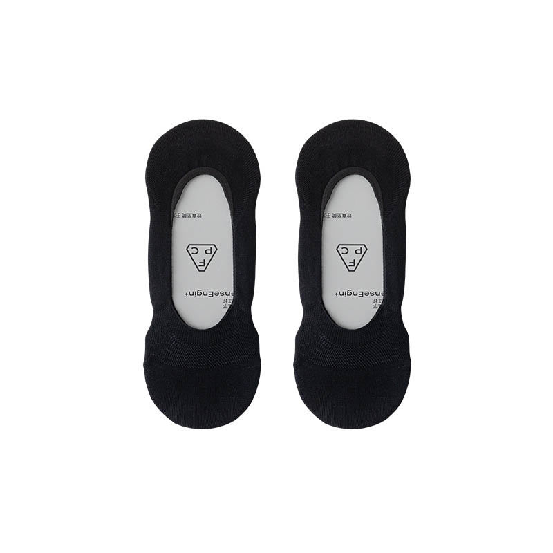Chaussettes invisibles en soie glacée d'été (6 paires) - Noir - EU37-40 (US4-7) - image 11