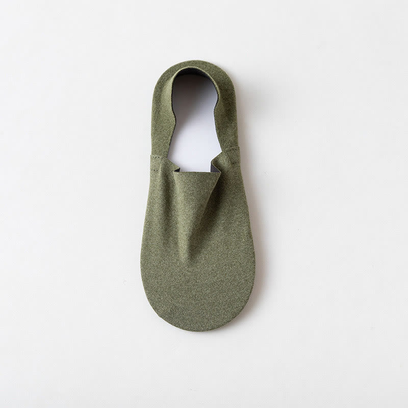 Chaussettes respirantes et douces, invisibles, grande taille (5 paires)