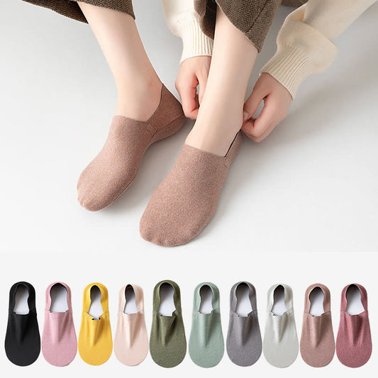 Chaussettes invisibles douces et respirantes (5 paires) - Multicolore (10 paires) - EU37-40 (US4-7) - image 0