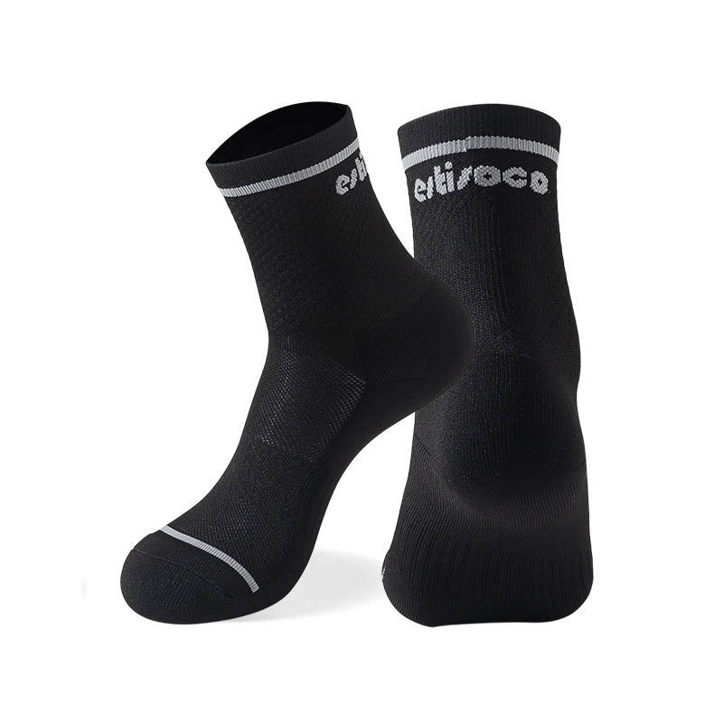 Chaussettes de compression sport grande taille (7 paires) - Noir - EU40-44 (US7-10) - image 10