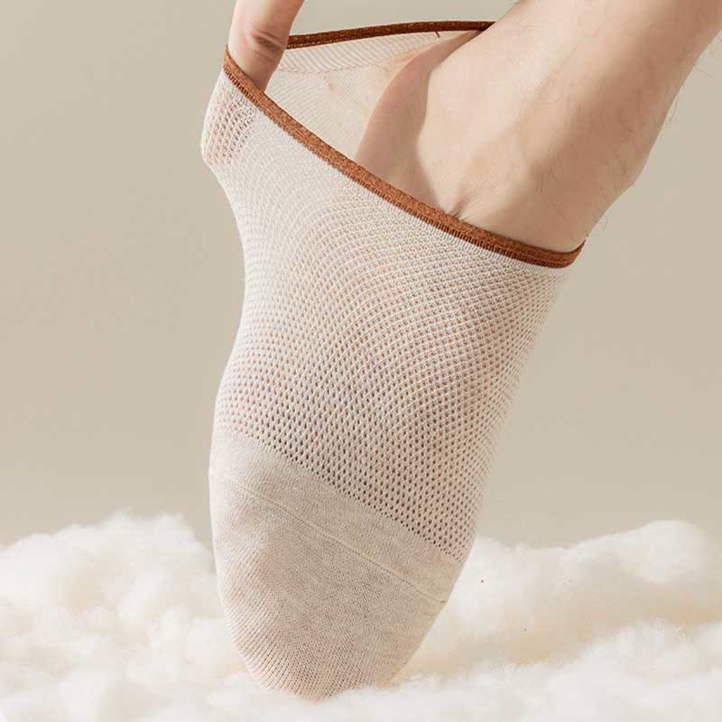 Chaussettes invisibles antidérapantes en silicone (7 paires) - image 3