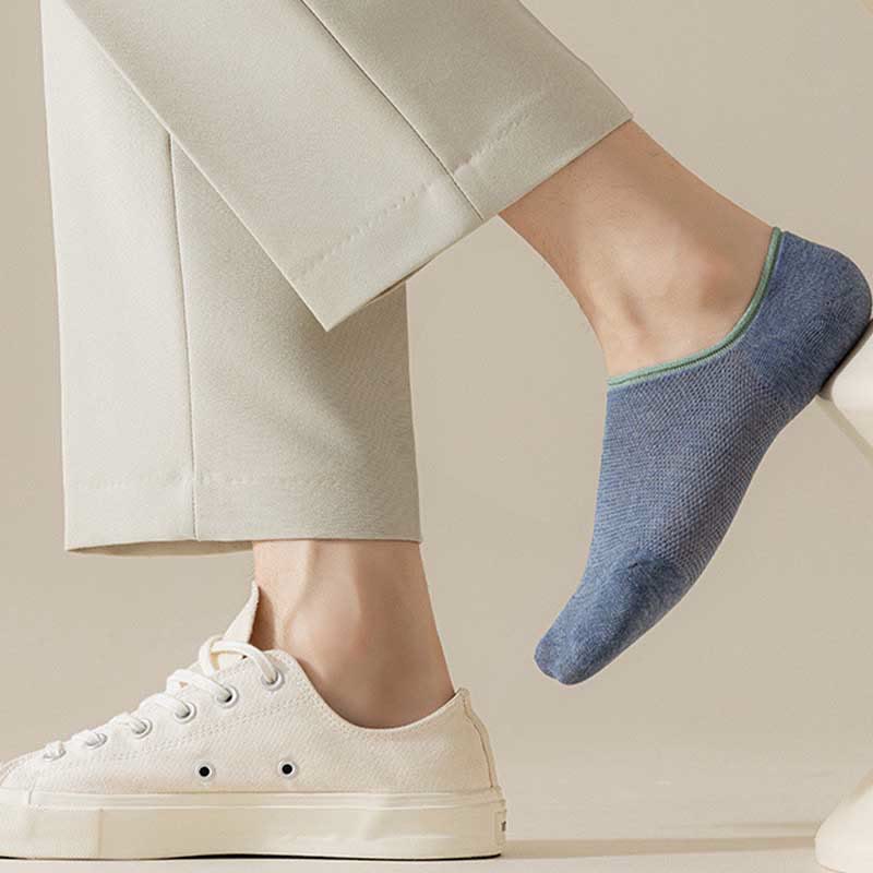 Chaussettes invisibles antidérapantes en silicone (7 paires) - image 7