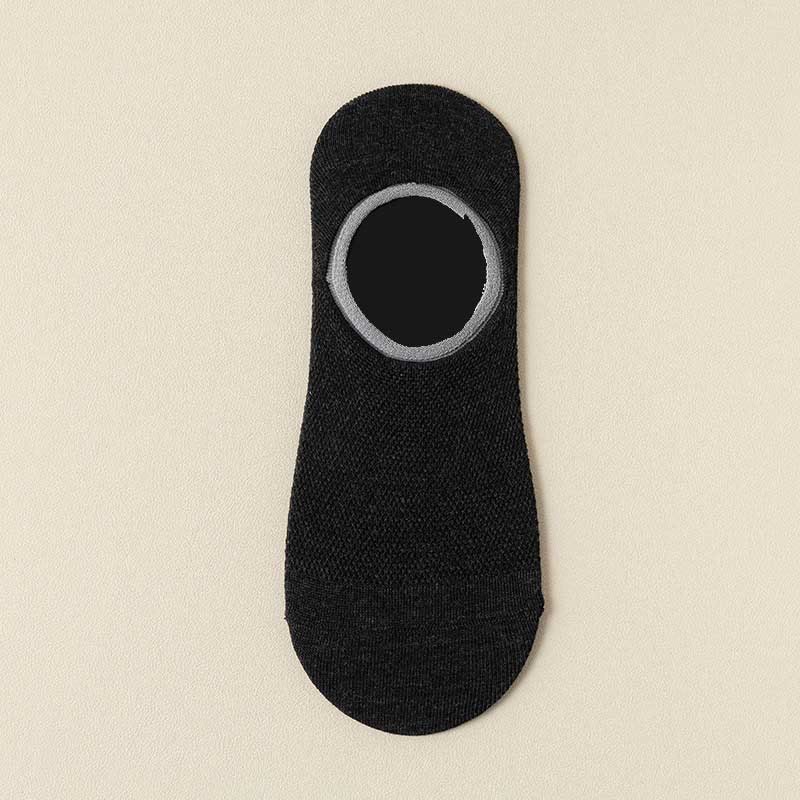 Chaussettes invisibles antidérapantes en silicone (7 paires) - Noir - EU39-44 (US6-9) - image 8