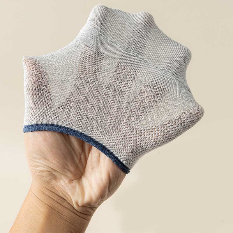 Chaussettes invisibles antidérapantes en silicone (7 paires) - image 2