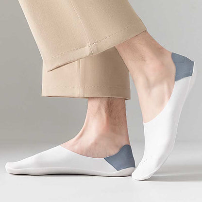 Chaussettes invisibles respirantes en soie glacée grande taille (6 paires)