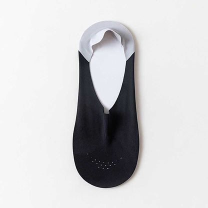Chaussettes invisibles respirantes en soie glacée grande taille (6 paires)