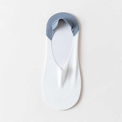 Chaussettes invisibles respirantes en soie glacée grande taille (6 paires)