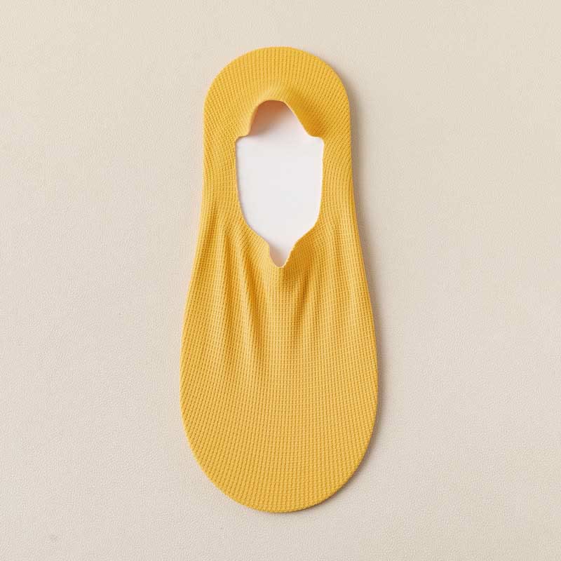 Chaussettes invisibles gaufrées grande taille (4 paires)