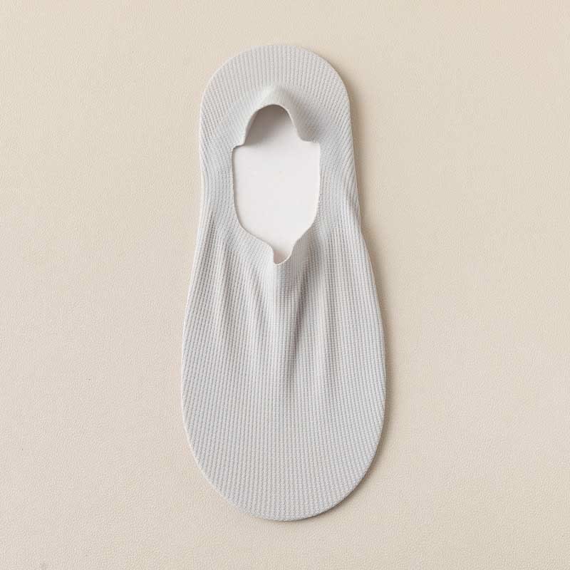 Chaussettes invisibles gaufrées grande taille (4 paires)