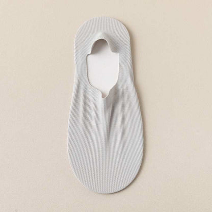 Chaussettes invisibles gaufrées grande taille (4 paires)