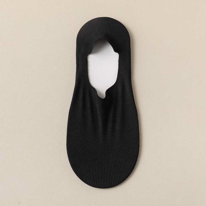 Chaussettes invisibles gaufrées (4 paires) - Noir - EU39-44 (US6-10) - image 8