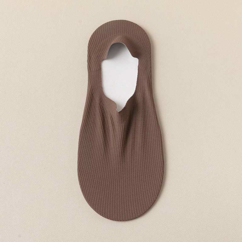 Chaussettes invisibles gaufrées (4 paires) - Café - EU39-44 (US6-10) - image 13