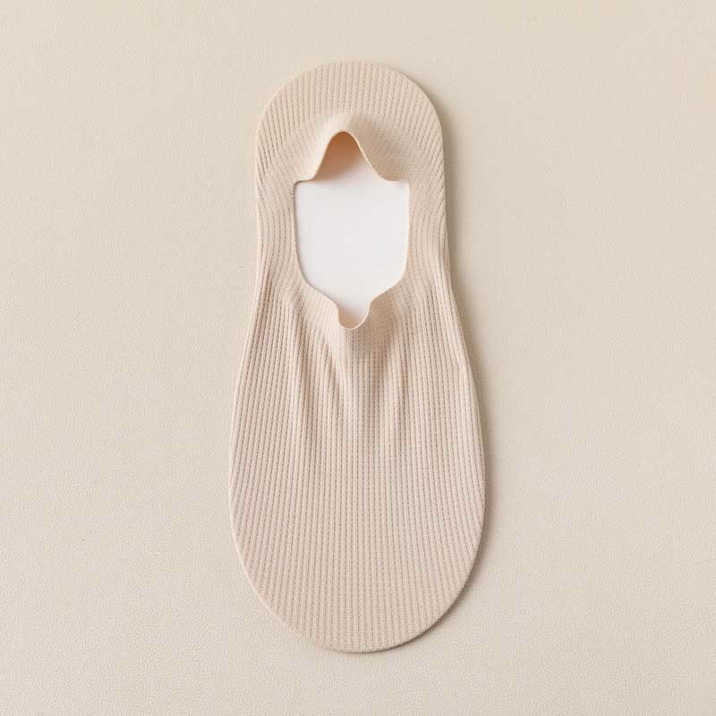 Chaussettes invisibles gaufrées (4 paires) - Kaki - EU39-44 (US6-10) - image 10