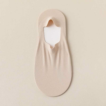 Chaussettes invisibles gaufrées (4 paires) - Kaki - EU39-44 (US6-10) - image 10