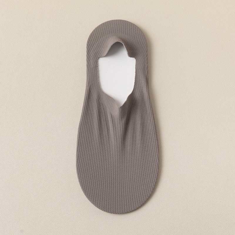 Chaussettes invisibles gaufrées (4 paires) - Gris foncé - EU39-44 (US6-10) - image 11