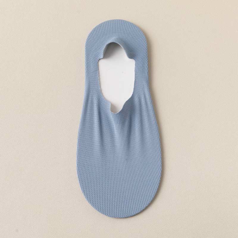 Chaussettes invisibles gaufrées grande taille (4 paires)