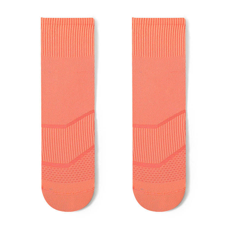Chaussettes de compression tendance grande taille (4 paires) - Orange - EU44-50 (US10-15) - image 11