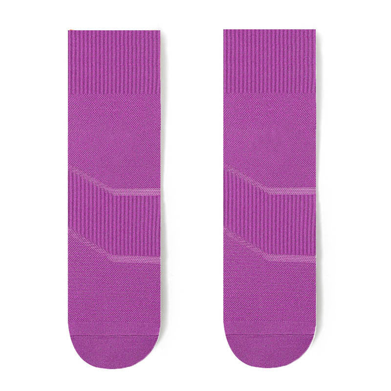 Chaussettes de compression tendance grande taille (4 paires) - Violet - EU44-50 (US10-15) - image 10