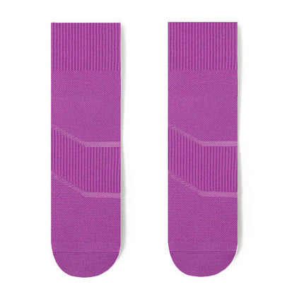 Chaussettes de compression tendance grande taille (4 paires) - Violet - EU44-50 (US10-15) - image 10