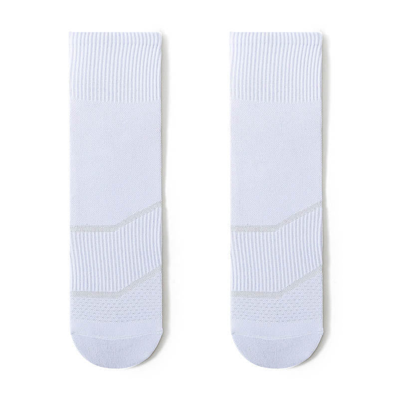 Chaussettes de compression tendance grande taille (4 paires) - Blanc - EU44-50 (US10-15) - image 8