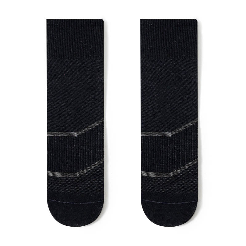 Chaussettes de compression tendance grande taille (4 paires) - Noir - EU44-50 (US10-15) - image 6