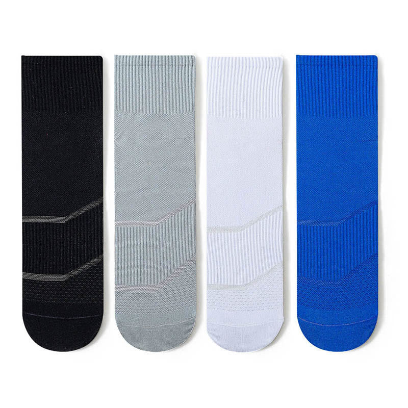 Chaussettes de compression tendance grande taille (4 paires) - Multicolore A (4 paires) - EU44-50 (US10-15) - image 13